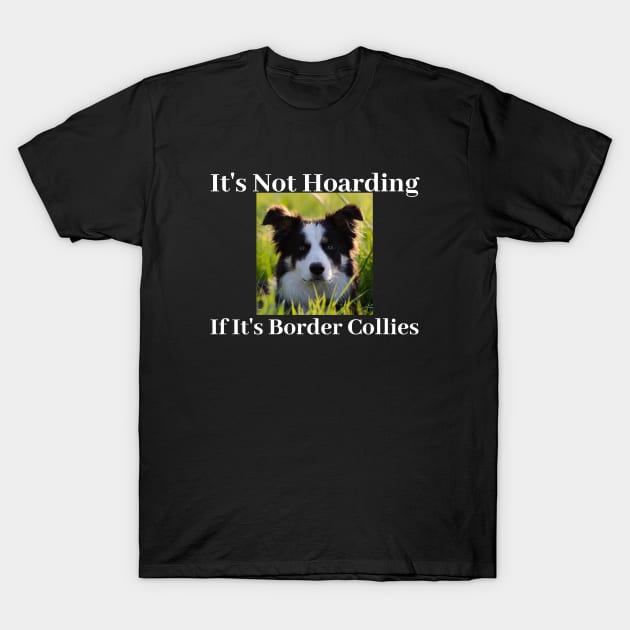 Border Collie Hoarding Fun T-Shirt by DesignIndex